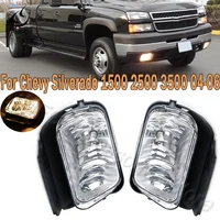 Luz antiniebla del parachoques delantero, conjunto de lámpara antiniebla con bombilla para Chevrolet Silverado 1500 2500 3500 y HD Classic 2004-2007 15190982