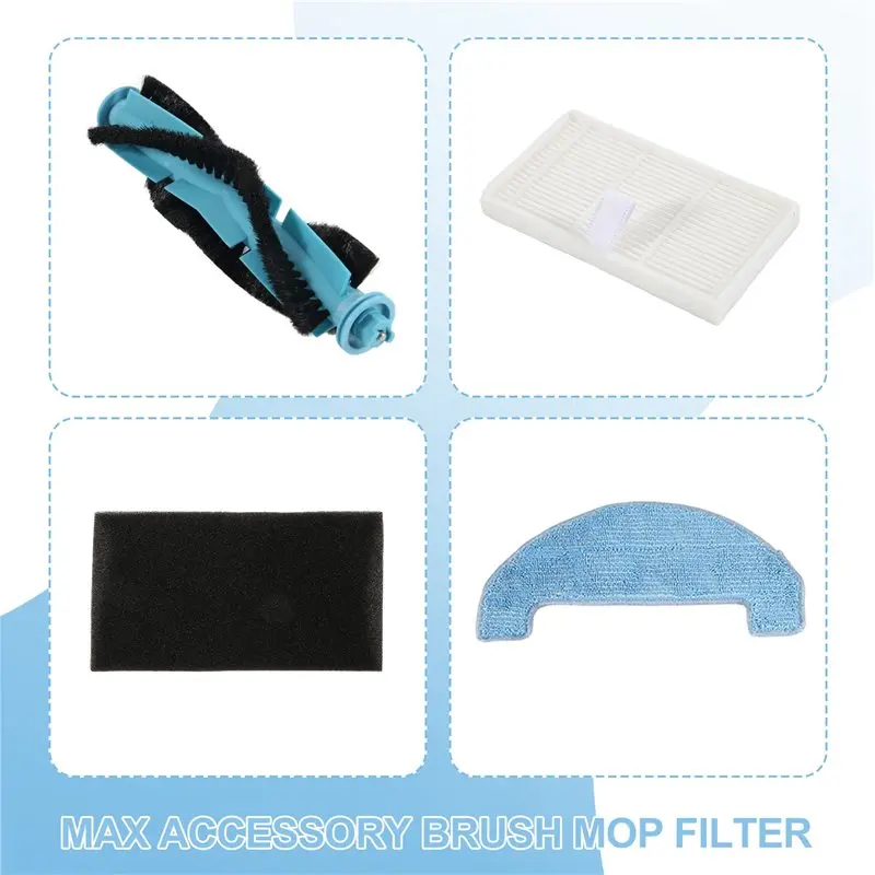 New Arrivals-For Dreame Mova Trouver E10,E20 Pro Plus/Ultenic D10,T10 Lite Series Main Side Brush Filter Mop Cloth Spare Parts