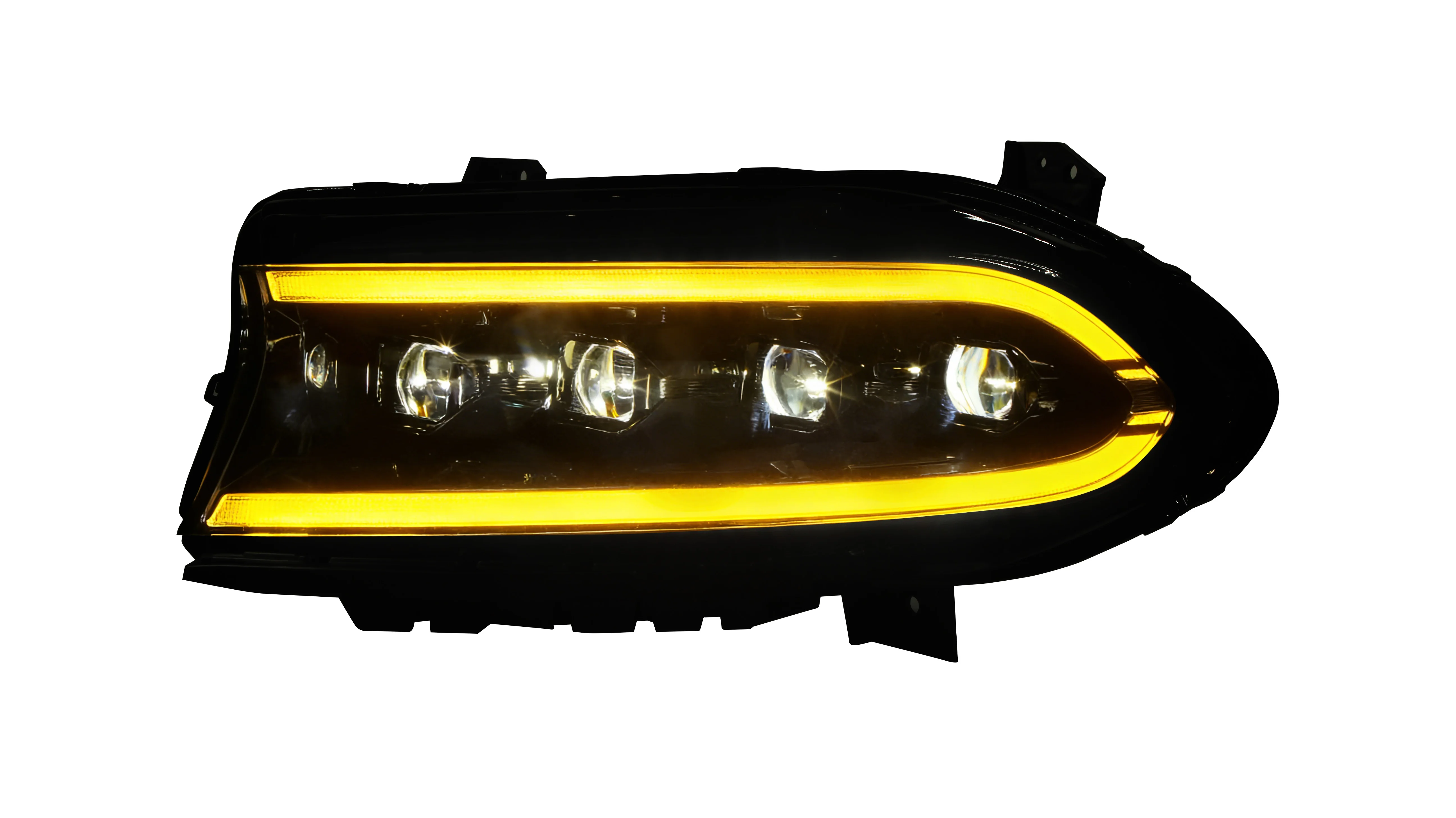 DK Motion All RGB Headlamp for Dodge Charger SE SXT RT 2015-2021 LED Headlight Upgrade Turn Signals DRL Head Lamp Front Lamp