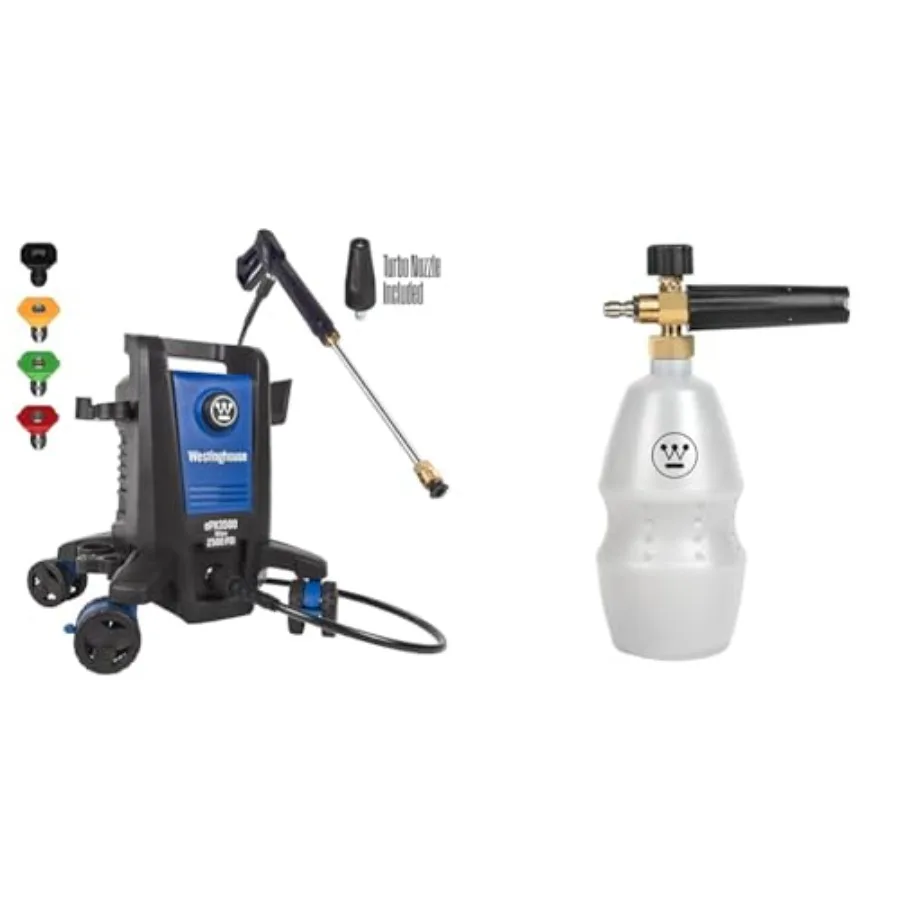 

Электрическая мойка высокого давления ePX3500, 2500 PSI, 1.76 GPM, черная, современный дизайн, технология защиты от опрокидывания, шланг 25 футов, набор из 5 насадок, Foa