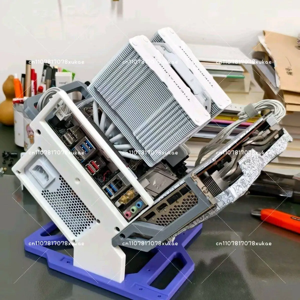 ITX Mini Open DIY Home Rack ITX-Gehäuse Offenes Einfaches Gehäuse Unterstützt SFX-Netzteil