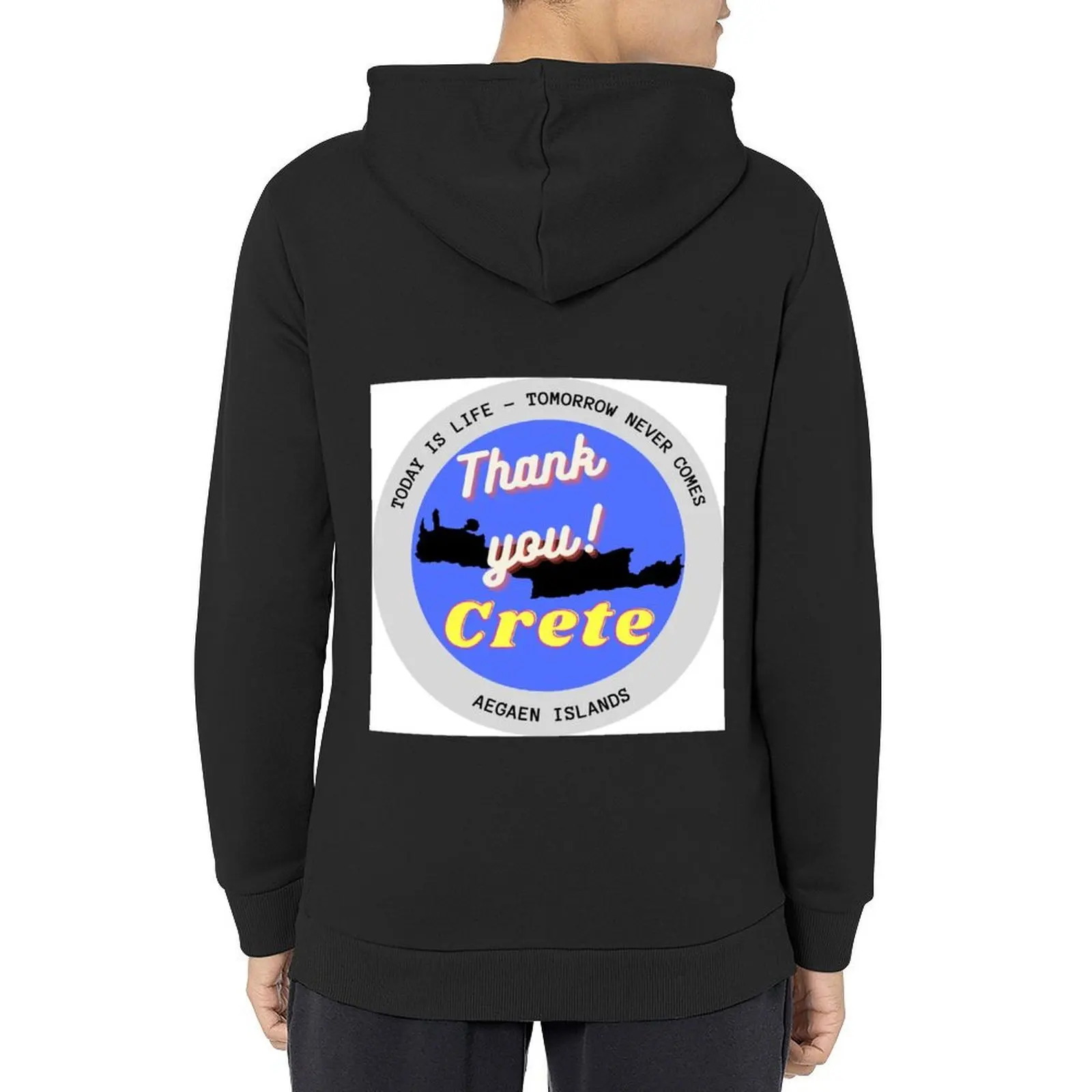 

Crete - Today is life, tomorrow never comes Hoodie anime clothes autumn clothes mens clothing men's sweat-shirt hoodie oversize