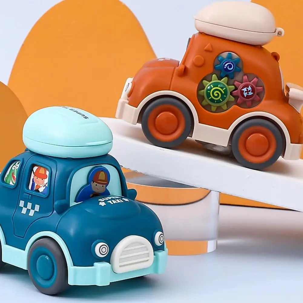 Cartoon Mini Pull Back Toy Car Montessori Inertia Vehicles Early Educational Crawling Toys for Boys Birthday Gifts view 5