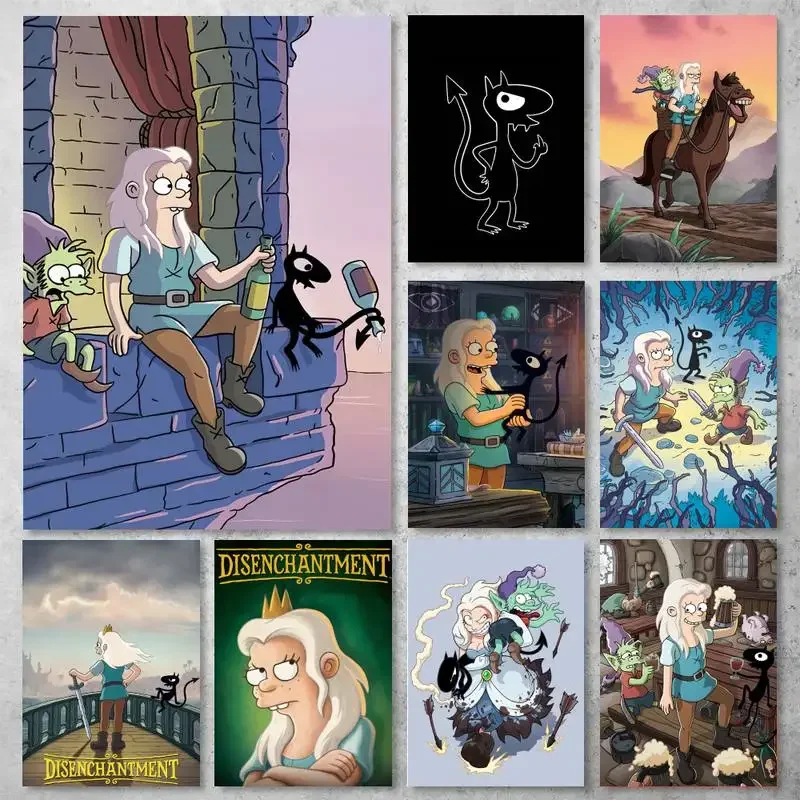 Funny Disenchantments Cartoon POSTER Poster Prints Wall Pictures Living Room Home Decoration Small