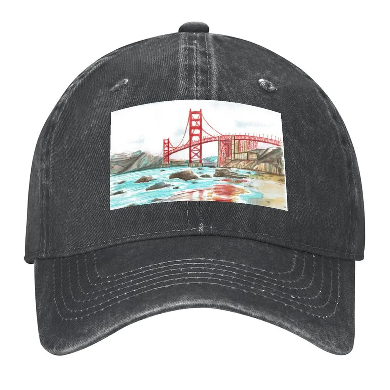 

San Francisco Golden Gate Bridge Baseball Cap Brand Man cap Trucker Cap Snap Back Hat Men Hats Women's