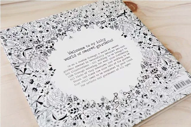 English Edition Secret Garden Coloring Book For Children Adult Relieve Stress Kill Time Graffiti Painting Drawing Book