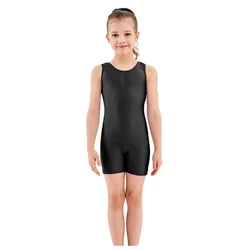 Speerise Kids Sleeveless Tank Leotards Spandex Gymnastic Unitard Biketard Girls Professional Athletic Dancewear Jumpsuit