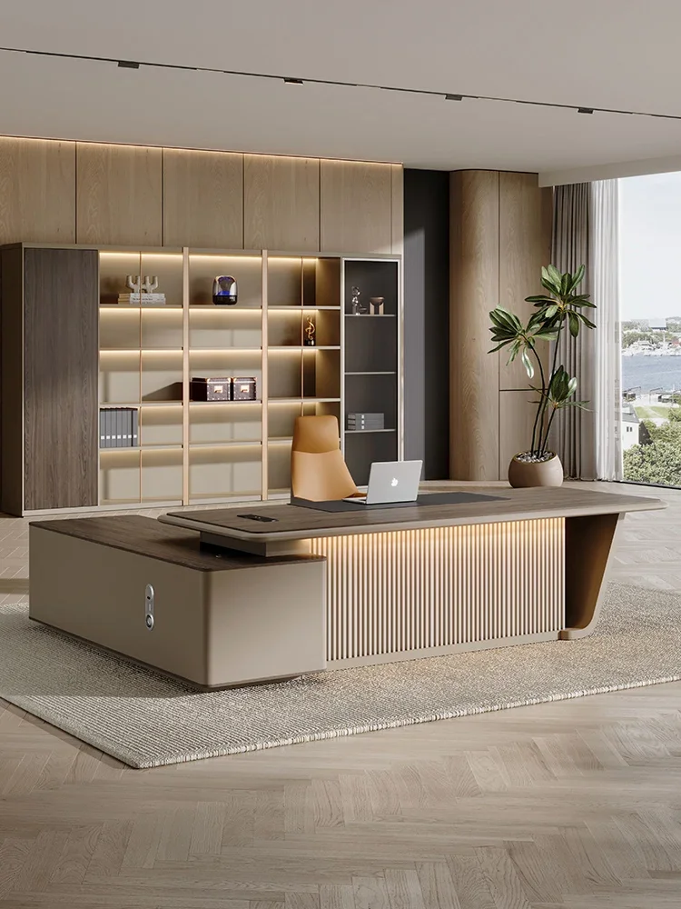 

Boss desk, table and chair combination, simple and modern