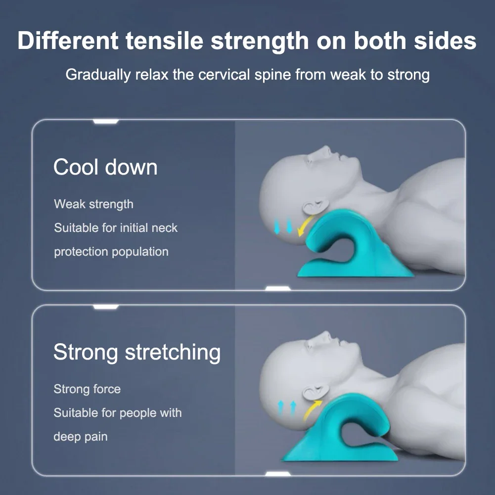 Ergonomic Neck Traction Pillow Pain Relief Neck and Shoulder Relaxer Chiropractic Pillow for TMJ Headache Muscle Tension - Image 3