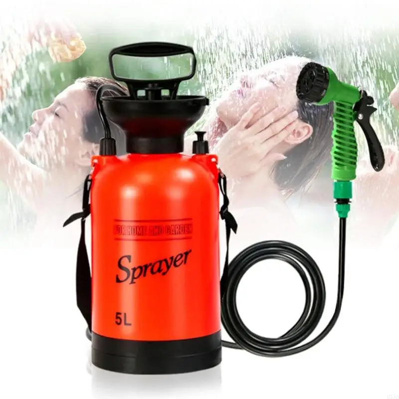 5L Portable Outdoor Shower With Pressure Pumps Multifunction Garden Sprayer Beach Garden Pet Shower For Camping Hiking And 37JD