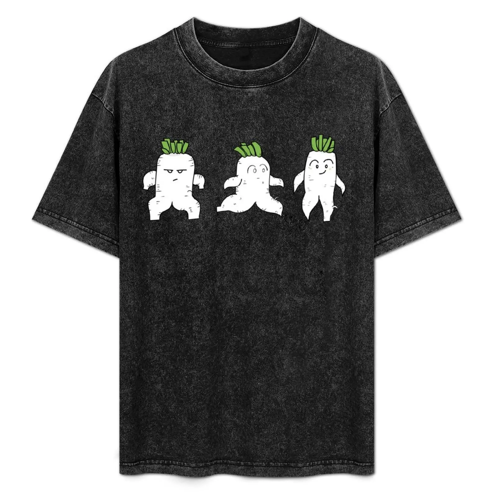 

Daikon Trio T-Shirt summer tops man clothes summer top mens graphic t-shirts anime