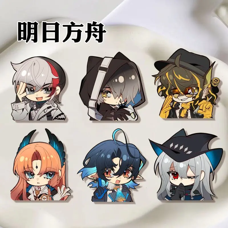 

6 шт. аниме Arknights Позëмка Goldenglow милый значок куртка джинсы булавка на лацкан коллекция подарок на Хэллоуин аксессуары брошь орнамент