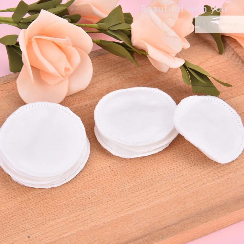 綿パッド 100 個 ラウンド 100% コットン シンプル ソフト メイクアップ マニキュア リムーバー