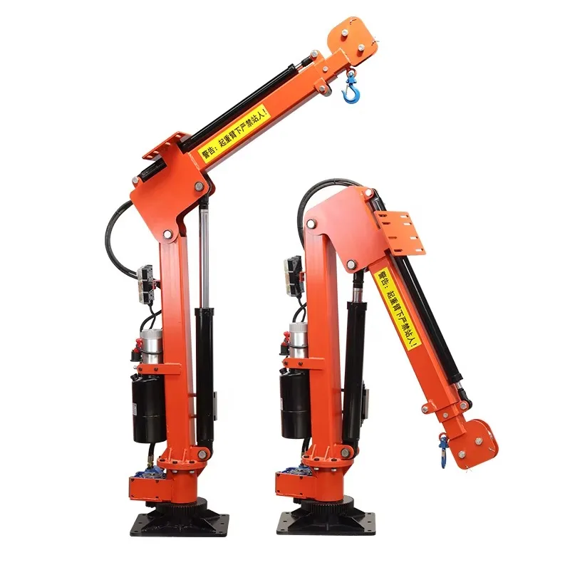 

Hydraulic Mini Electric Crane Portable Telescopic Arm Lifting Warehouse Crane New Condition Steel Material Retail Industries