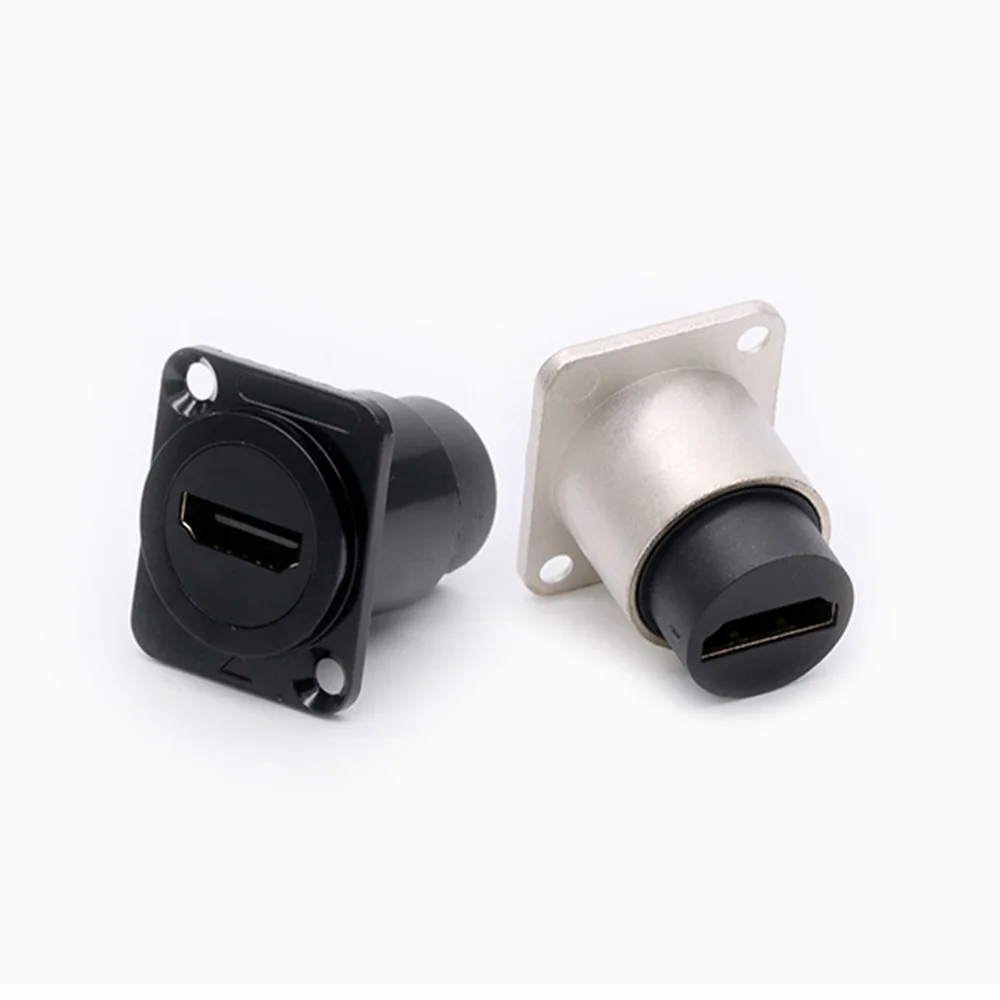 1 szt. Metalowy okrągły/moduł typu D RJ45 CAT6 i USB 2.0/3.0 i typ C i gniazdo HDMI-Jack przez sieć do montażu na panelu złącze elektroniczne — zdjęcie 5