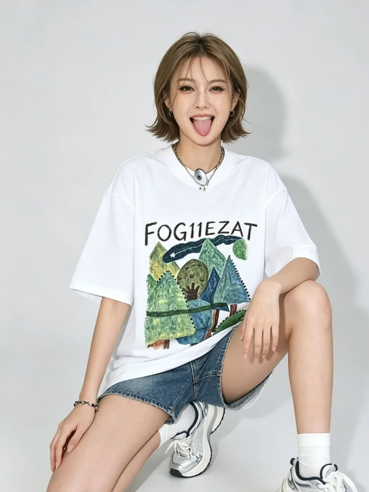 FOG X 11EZAT Unisex Crew-Neck Short-Sleeve T-Shirt Streetwear Versatile Top for Summer 2026