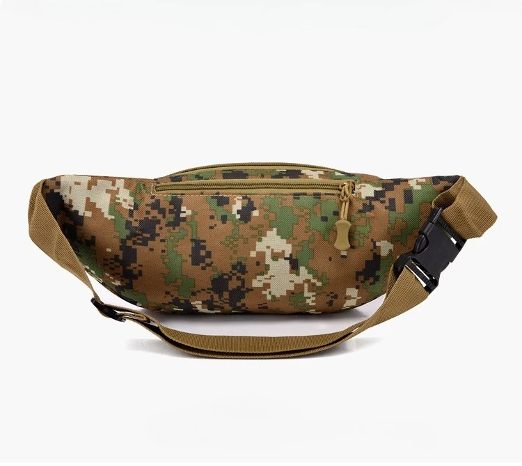 Neue Vier-Reißverschluss-Mehrschicht-Herren-Gürteltasche Outdoor Freizeit Sport Damen Brusttasche Reise Handy-Geldbörse – Detail 14