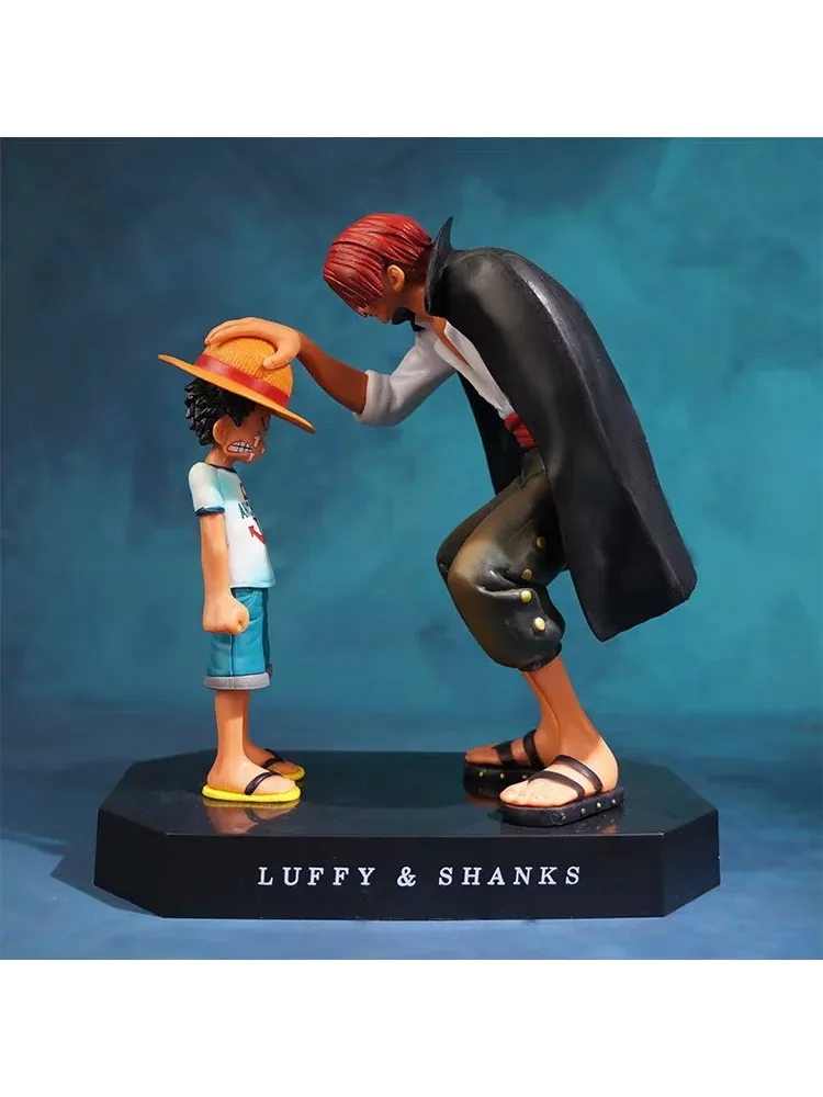 18cm One Piece Anime-Figur Vier Kaiser Shanks Strohhut-Luffy Actionfigur Sabo Ace Sanji Roronoa Zoro Figurine Spielzeug