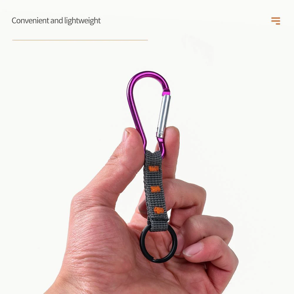 Multi-function Key Ring Mountaineering Webbing Hook Aluminum Tactical Backpack Belt Quick Buckle