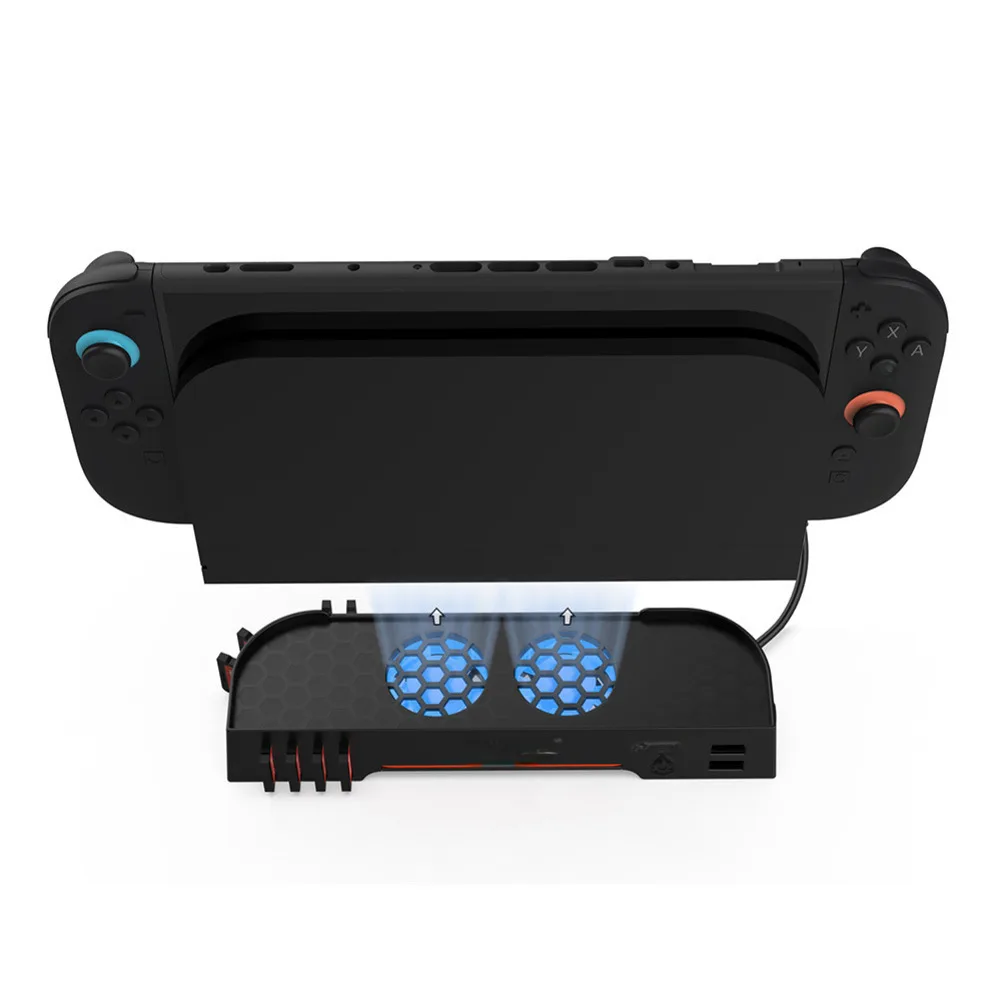 

Cooling Fan For Switch 2 Dock RGB Light 3 Rorting Speed Portable Expansion Base Game Card Storage USB-Powered Accessories Parts