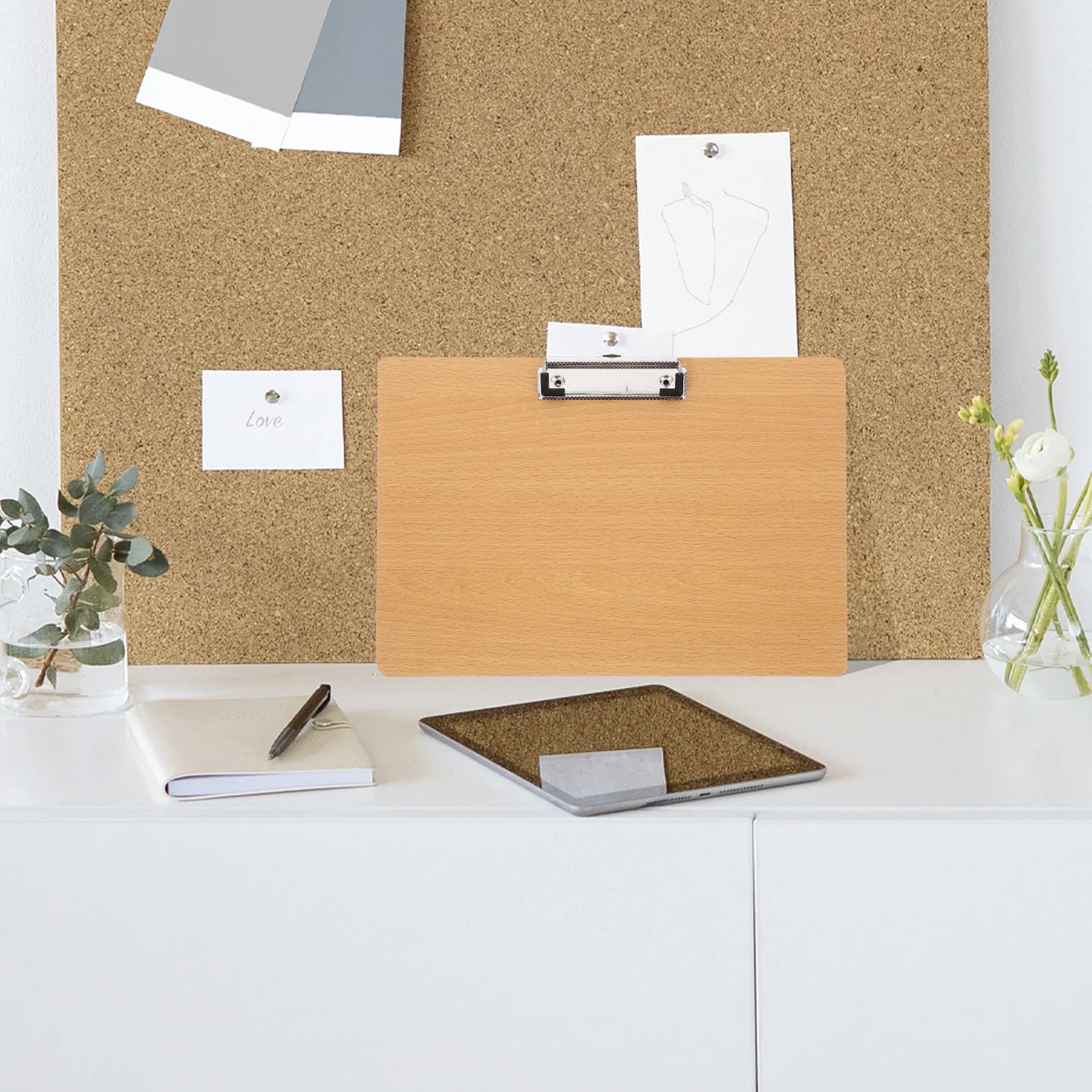

A4 Density Board Clipboard Reliable Heavy Duty Clipboard Folder for Papers Files Sketching Signing Layout Work Document Storage
