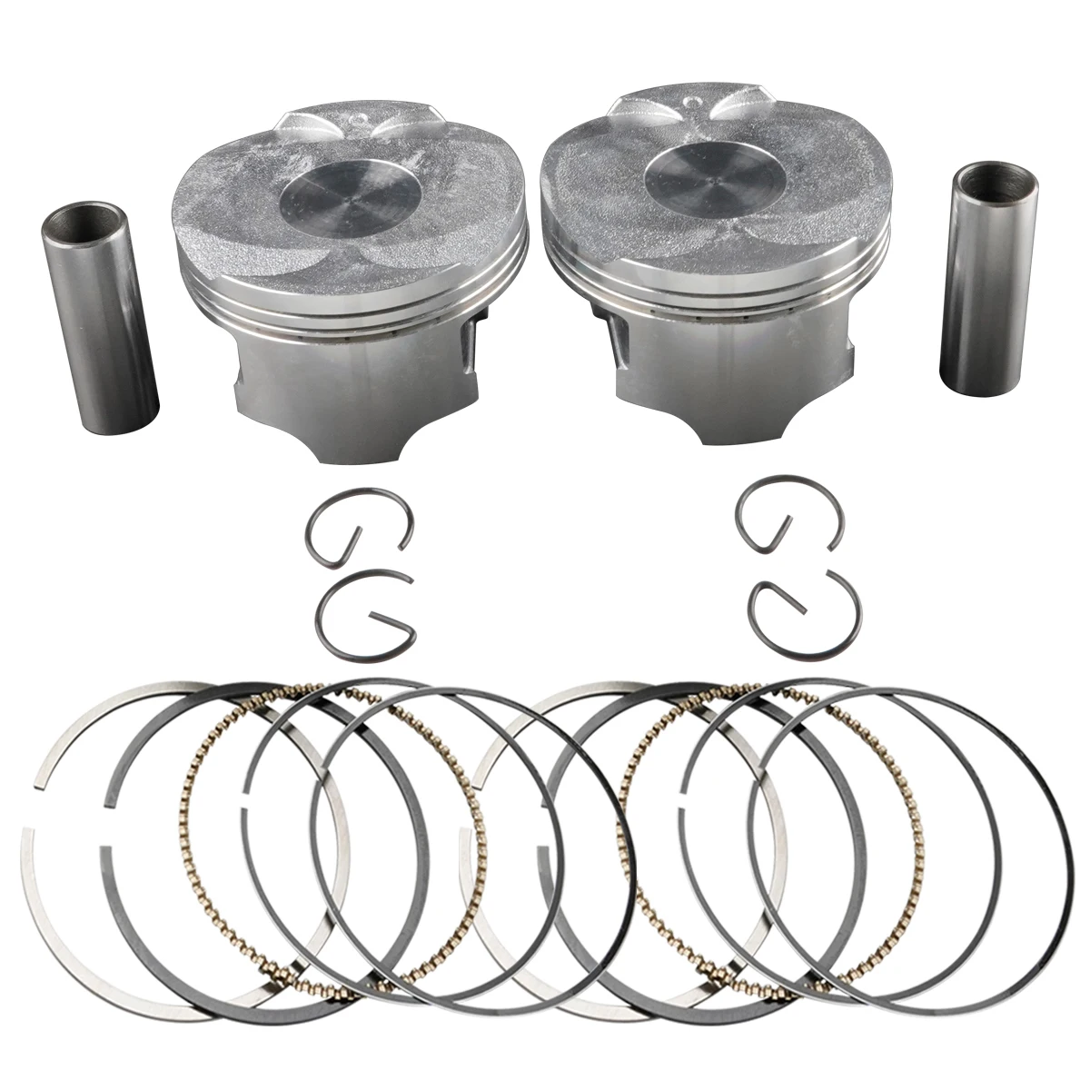 

Suitable for Kawasaki ER6N, ER-6N, ER-6F, ER6F models from 2006-2011 Complete set of piston ring inserts