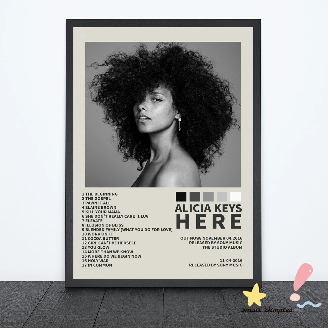 Alicia Keys HERE Music Album Poster Canvas Art Print Home Decoration Wall Painting ( No Frame )