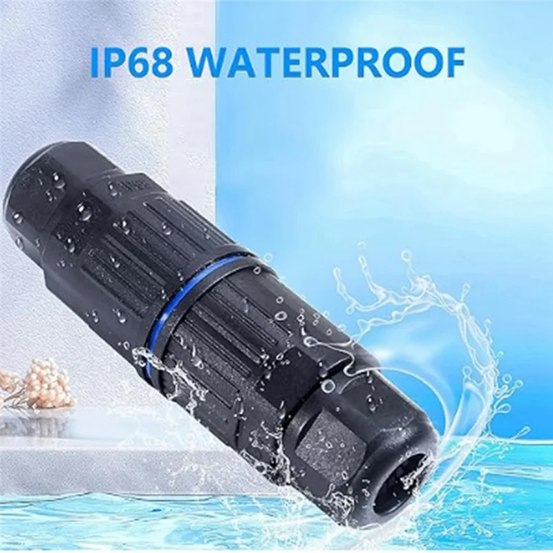 

A26F-5PCS IP68 Waterproof Junction Box, Outdoor 5 Pin Cable Connector, For 3.5-10Mm Wire Range (AC 250V, 16A)