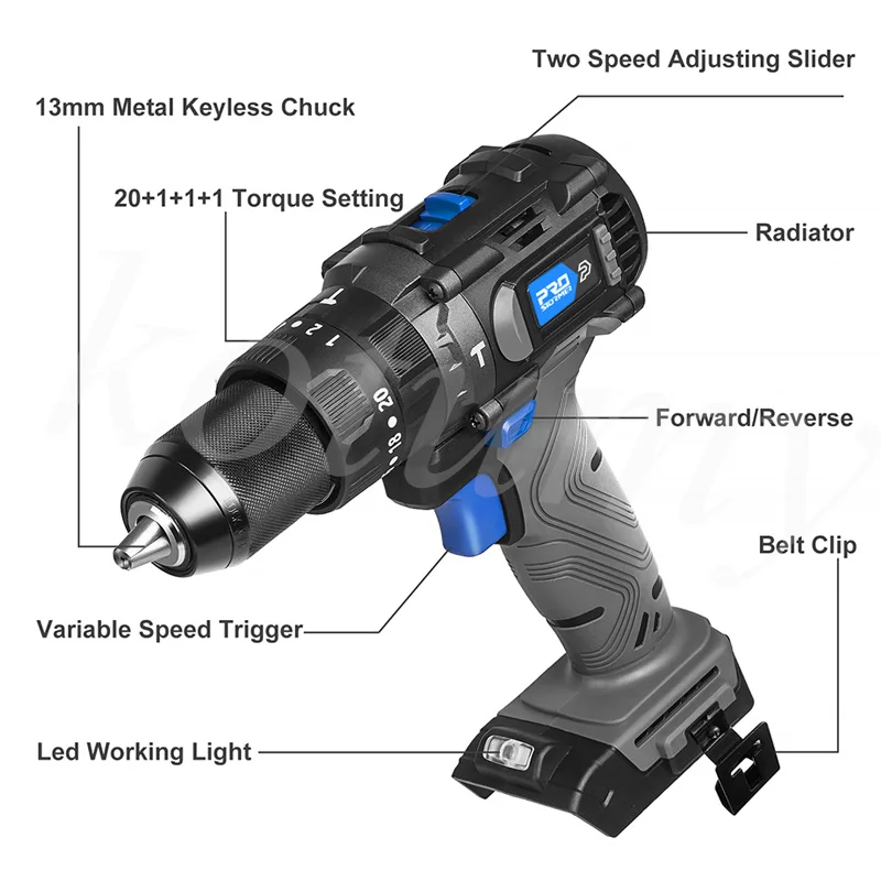 Brushless Screwdriver Brushless Hammer Drill Electric Wrench Impact Screwdriver For Battery Hand Drill Installation