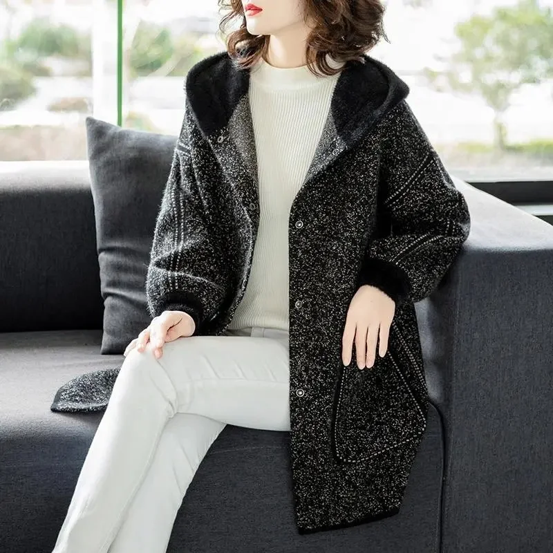 High-End Middle-Aged Jacket Women Spring Autumn New Fragrance Coat Western-Style Mother\'s Outwear Temperament Overcoat Short Fem