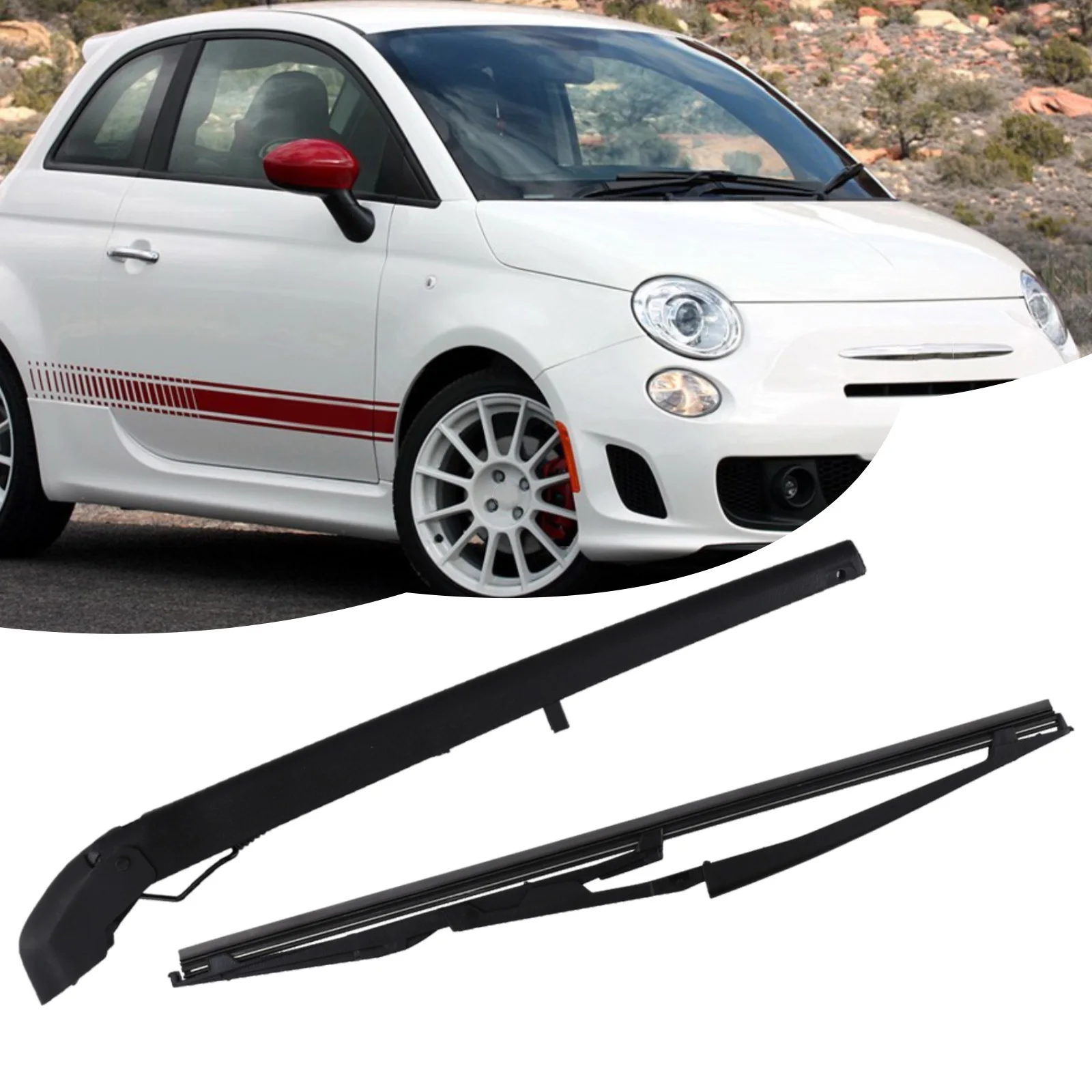 

Wiper Blade for Fiat Panda Mk2 Hatchback (2003 2012) 33 cm Length Designed for Efficient Water and Debris Clearance