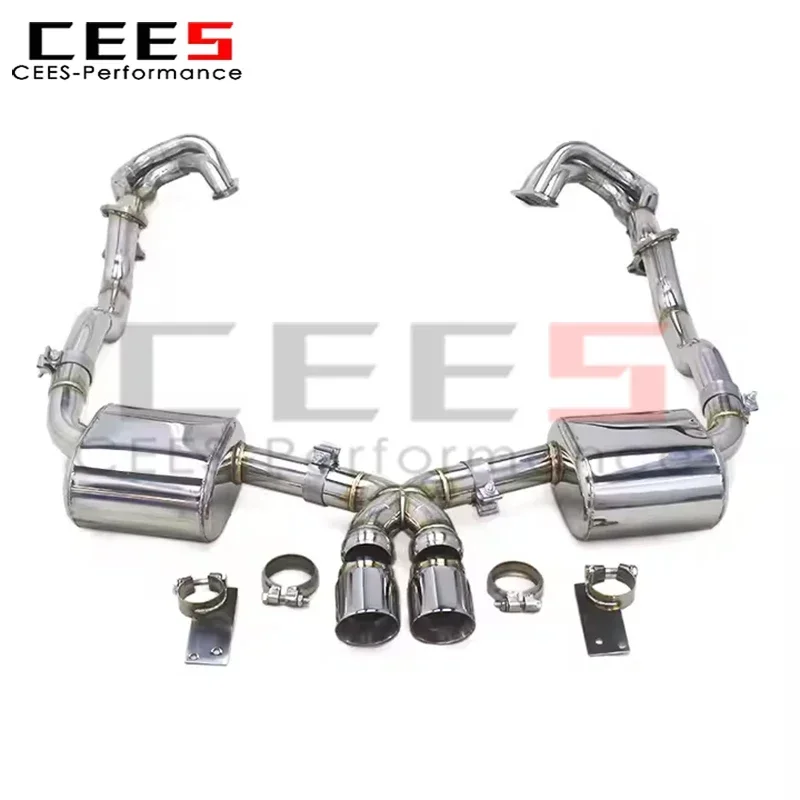 

Выхлопная система CEES Catback для Porsche 987/987.1 Boxster/Cayman S 3.4L 2004-2008, выхлопной коллектор из качественной нержавеющей стали для автомобиля