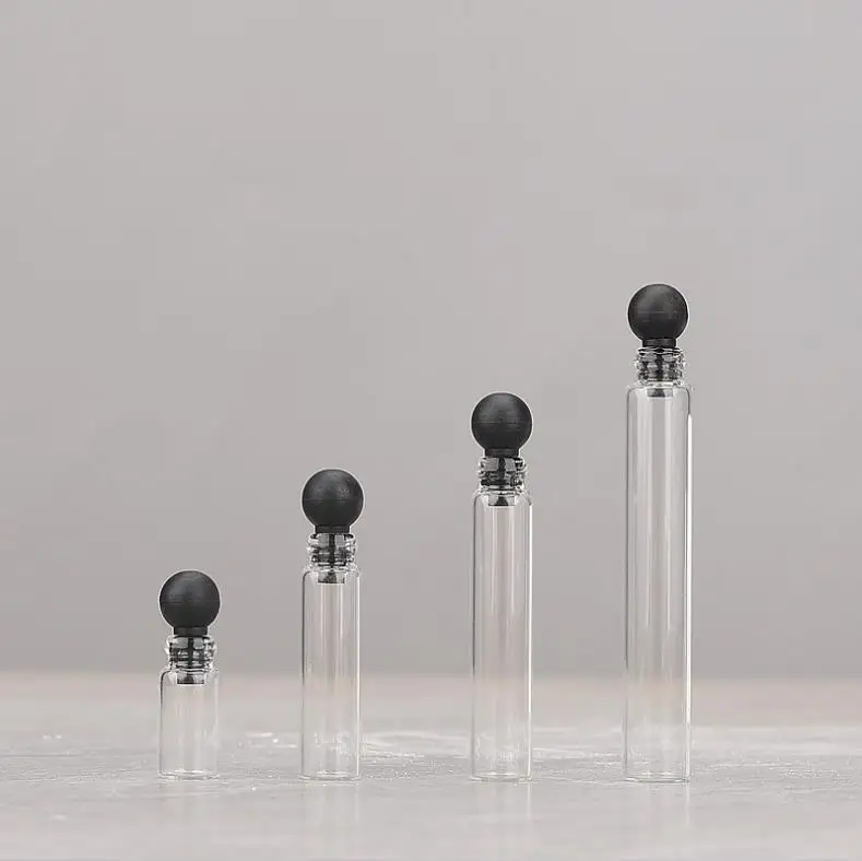 

500pcs 0.5/1/2/3ml Empty Mini Glass Perfume Small Sample Vials Bottle Laboratory Liquid Fragrance Test Tube ni28