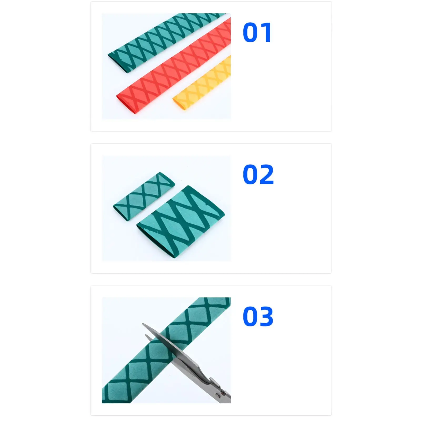 Heat Shrink Tube Wrap 3 to 1 Ratio EVA Material for DIY Fishing Rod Bicycle Handlebar Repair