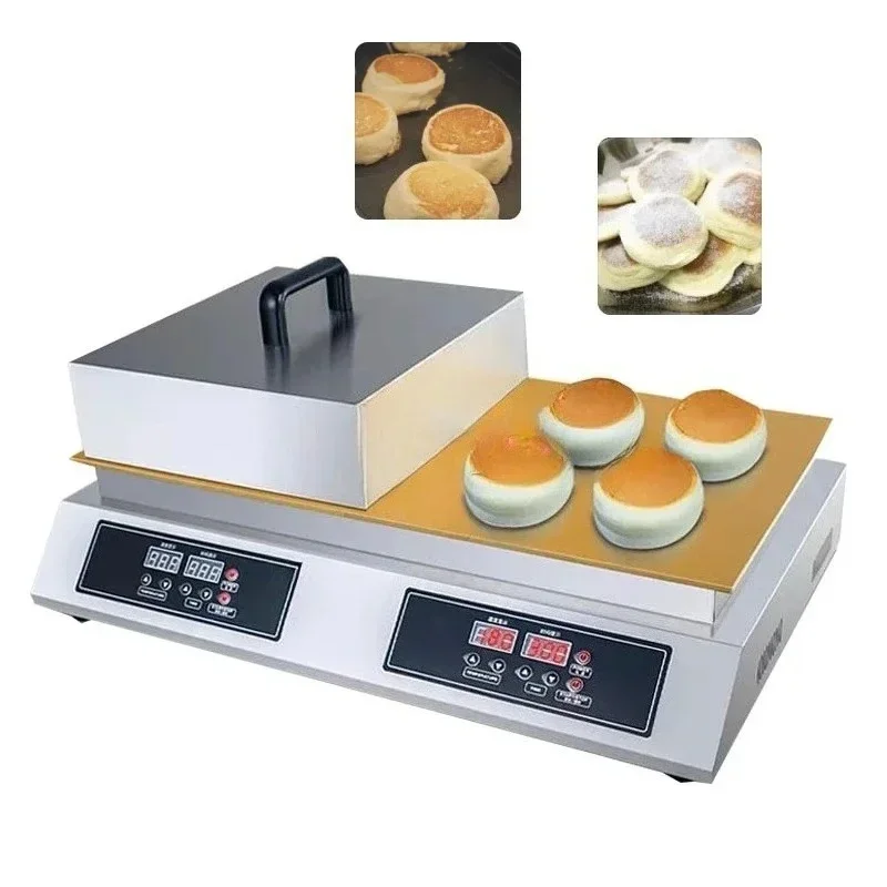 

Commercial Double-Headed Souffle Machine Pure Copper Digital Dorayaki Muffin Souffle Pancakes Maker for Snack Production