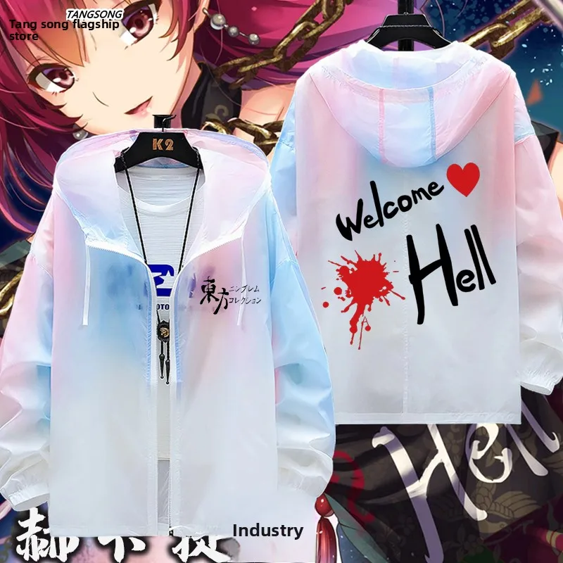 

Куртка мужская ультратонкая с защитой от солнца Eastern Project Game Skin Hekatiya's Change T Transmission, свободного кроя, дышащая, с длинными рукавами