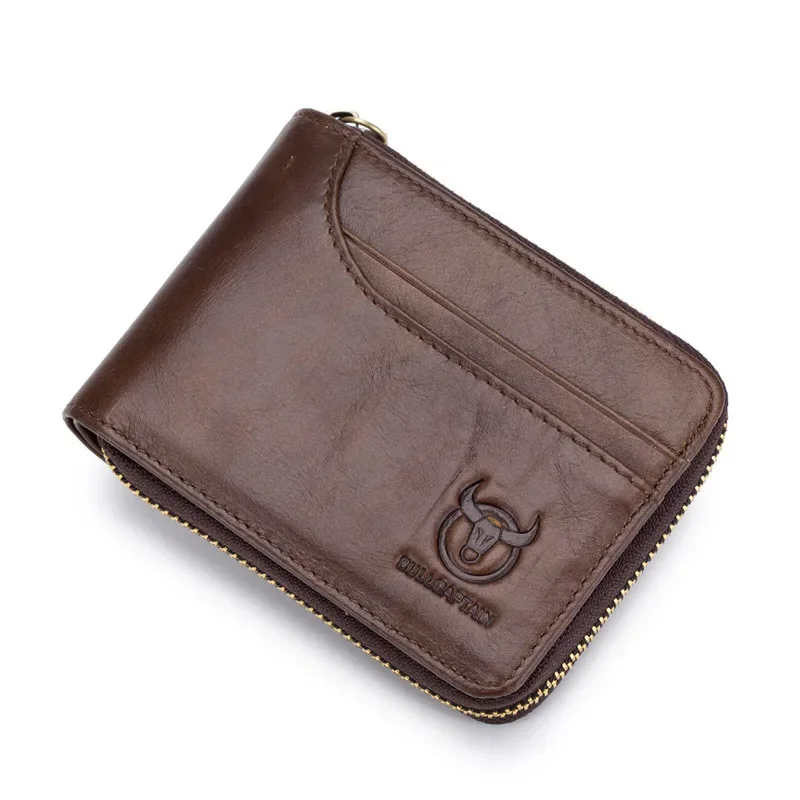 Leather Short Horizontal First Layer Cowhide Wallet Leisure Change Driver's License Multi-Function Card Men's Wallet