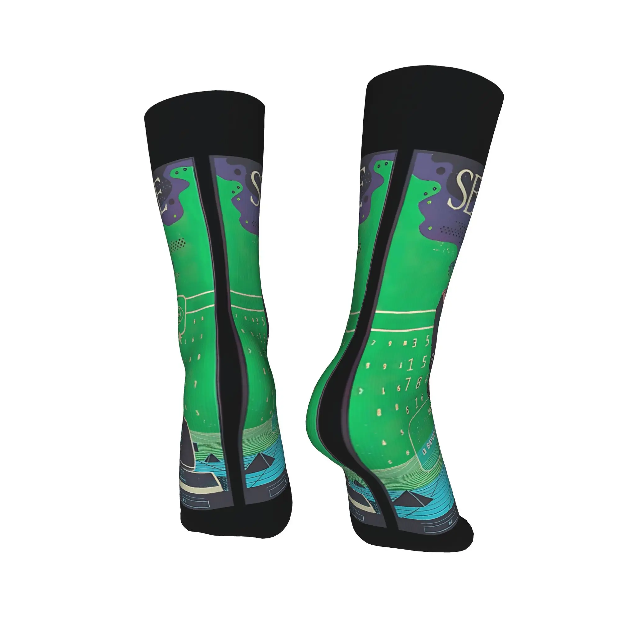 Men Socks lumon industries severance Tv   Stockings Anti Slip Breathable Socks Autumn Gothic Graphic Skateboard Socks