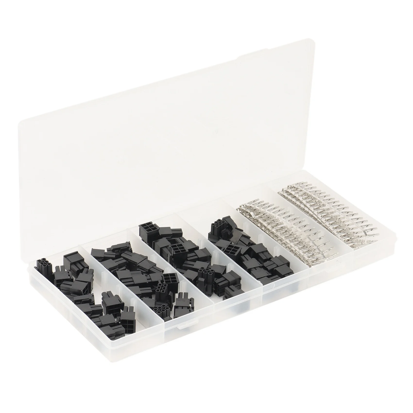 موصل أنثى ATX EPS PCI-E ، سدادة دبوس طرف مموجة عالية الجودة ، 50 ، 6 دبوس