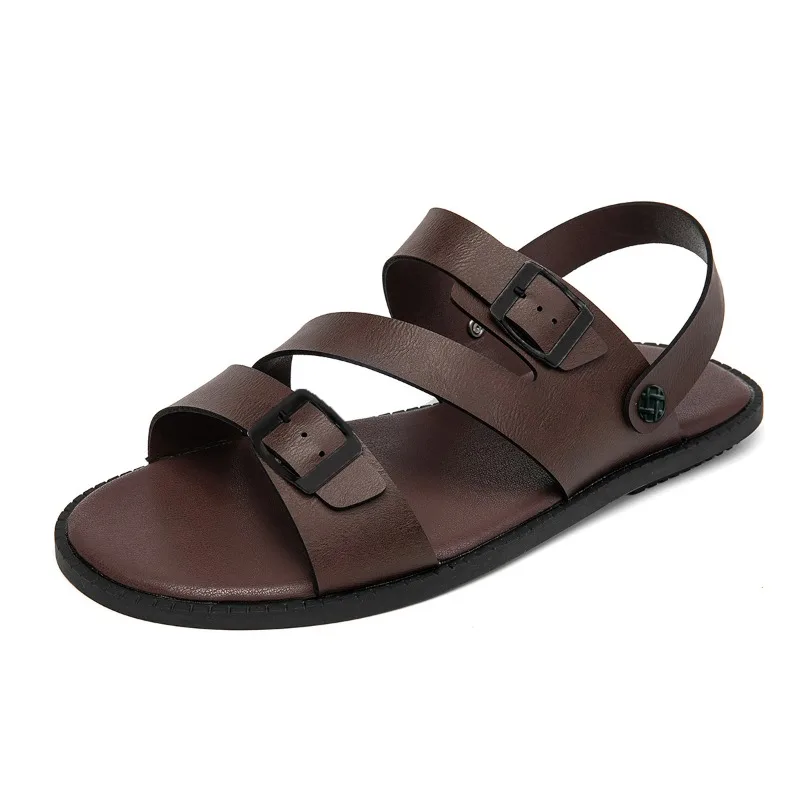 Neue Herren Alltagsschuhe Badezimmer Outdoor Freizeitsandalen Rutschfest und Verschleißfest Leichte Coole Herren-Hausschuhe