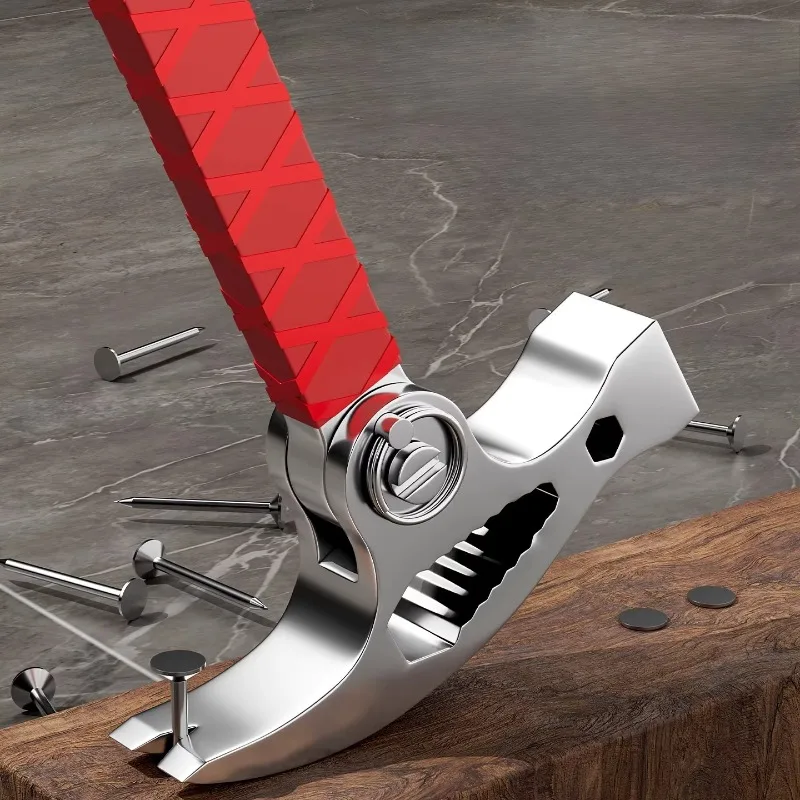 New multi-functional claw hammer wrench a multi-purpose double-headed powerful knock nail removal woodworking decoration home.
