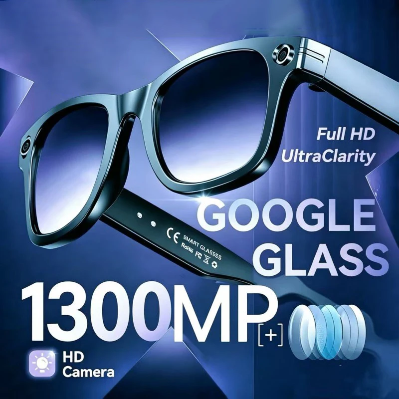

800MP 4K AI Camera Glasses Multifunctional Photochromic Smart Glasses Bluetooth Calling Photo Picture Music Translation