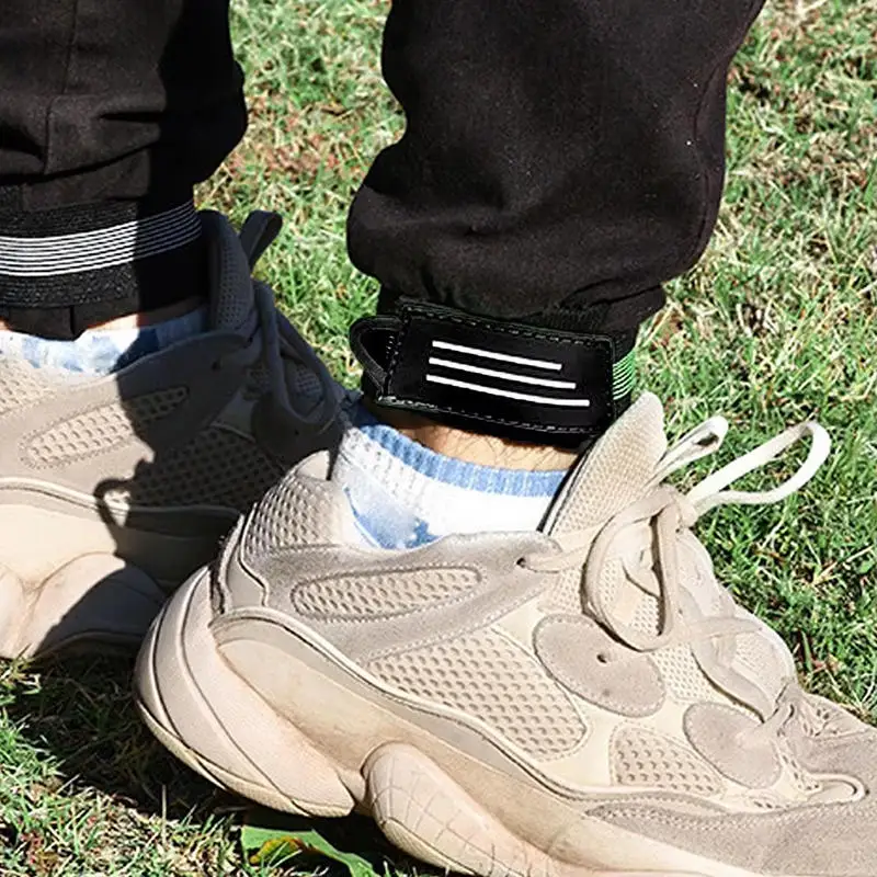 Bicicleta bicicleta al aire libre tobillo pierna vinculante vendaje pantalones bandas Clips Correa bicicleta pantalón Clip espinillera ciclismo pantalones cinturón