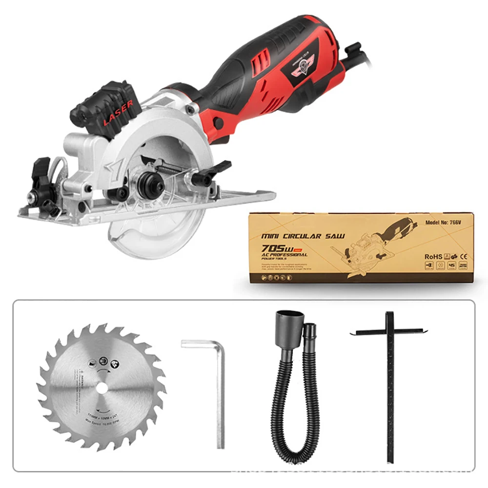 

220V 4 Inch 110MM Mini Circular Saw Hand-Held Multifunctional Electric Cutting Machine 705W 3500RPM