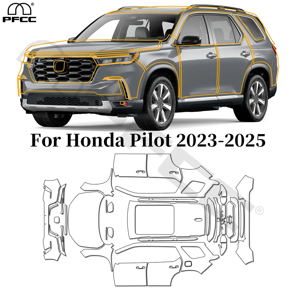 TPU Paint Protection Film For Honda Pilot 2023 2024 2025 Full Car Pre-cut PPF Anti-Scratch Clear Cover Resistant Car Accessories