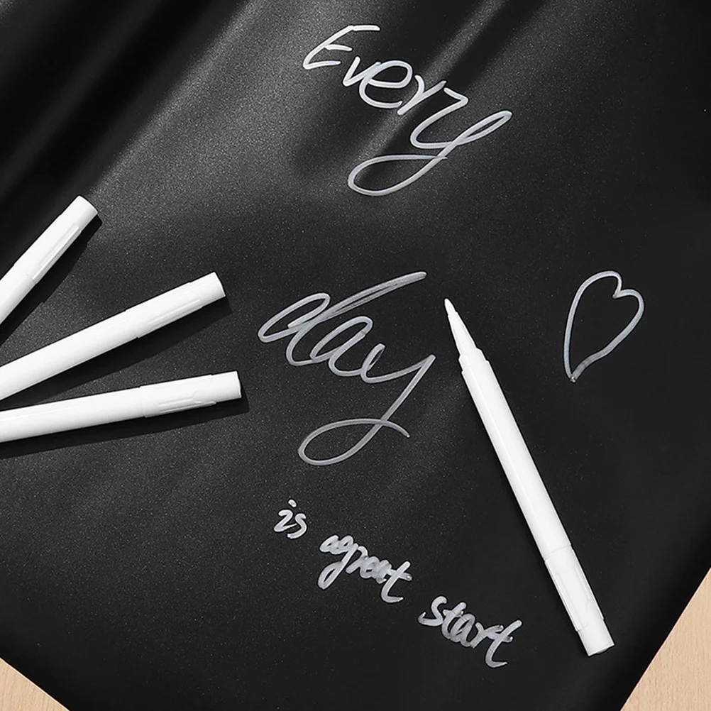 

10Pcs Liquid Chalk Markers White Erasable Blackboard Pens for Glass Writing Drawing Board Accessories White Chalk Markers