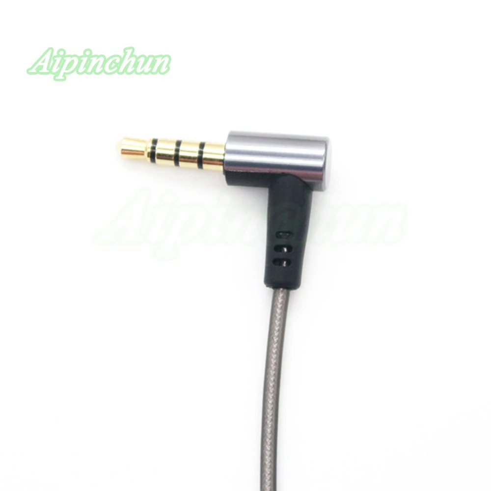 Кабель Aipinchun для ремонта наушников, сменный провод для гарнитуры «сделай сам» с контроллером громкости микрофона, гибочный гнездо