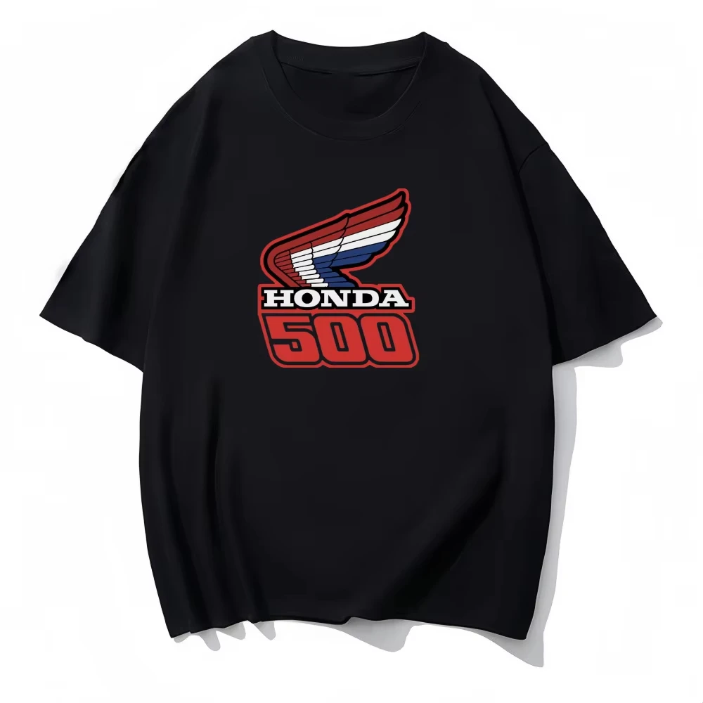 

Гоночный костюм с принтом Honda, модная, приятная для кожи, впитывающая пот, мужская футболка 2025, летняя свободная повседневная рубашка, топ