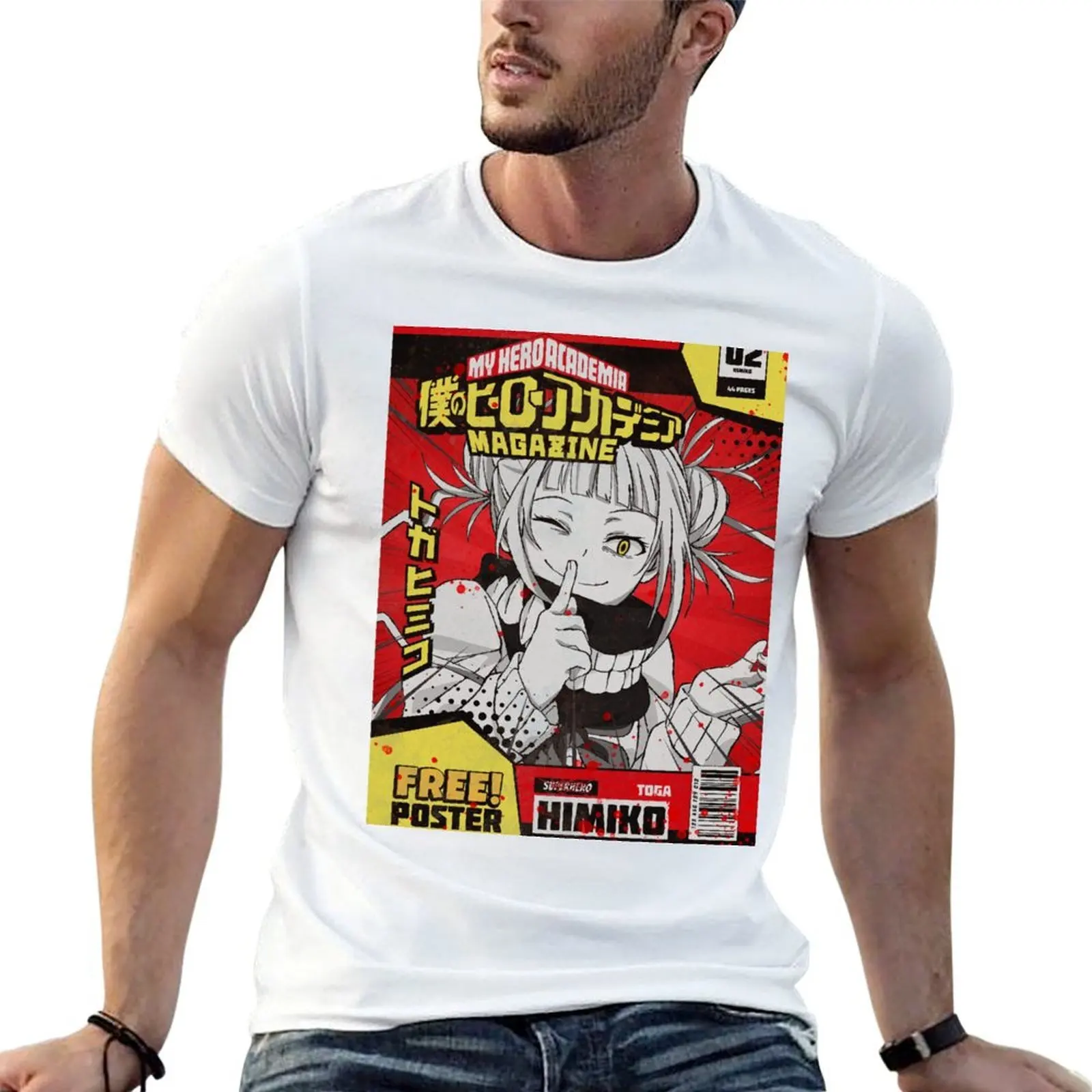 

BnH Academia Magazine: Himiko Toga T-Shirt man graphic t shirt t shirts cotton 100% t shirt men 100% cotton luxury brand T-Shirt