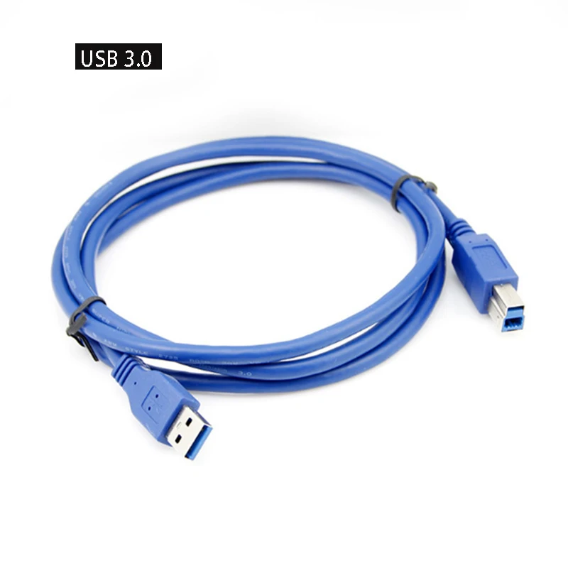 Câble d'imprimante USB 3.0 pour transmission de données, extension A/B, convertisseur de fil d'impression allergique, 1m